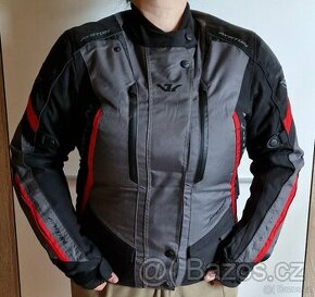 Dámská bunda na motorku Ayrton Teressa černo-šedo-červená