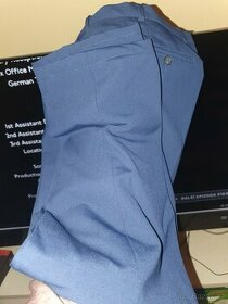 Oblekové kalhoty modré M&S Skinny - 1