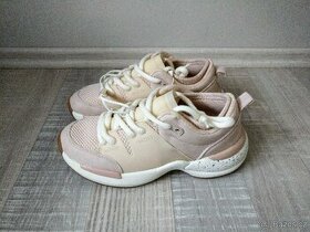 Nové dívčí boty, pudrové tenisky, Zara, vel. 35 - 1