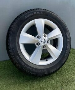 Originální Alu kola 5x112 Škoda Karoq 215/60/16 99%STAV