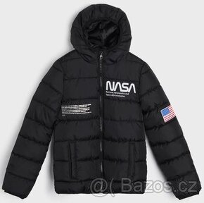 ☘️ Klučičí ČERNÁ BUNDA NASA přechodová vel. 146 ☘️