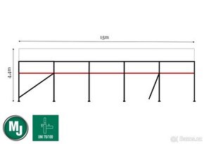 Sada rámového lešení MJ UNI 70 - 66 m2