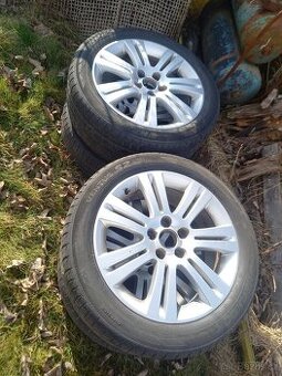 4x alu disky Opel 5x110 R17, letní pneu 215/50R17