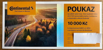 Prodám poukaz na pneumatiky Continental