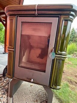 Romotop Siena 01 - celokachlová kamna, 7kW, zelená glazura