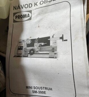 Mini soustruh proma sm300e