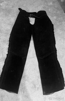 Kožené dlouhé chapsy - vel. M