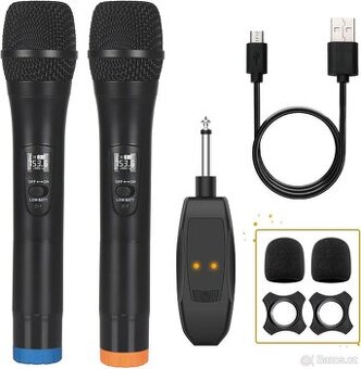 🎤 Bezdrátové karaoke mikrofony ALPOWL – rozbalené