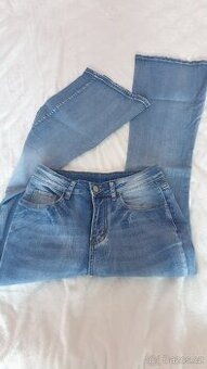 Dámské džíny s vysokým pasem,S-M