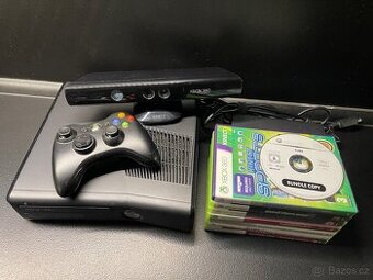 Xbox 360 slim 250gb + Kinect + 9her