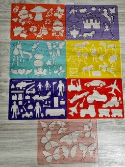 Kreslící šablony 7 kusů