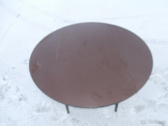 Stůl kulatý RETRO skládací za 500 kč