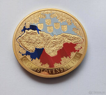 Pamětní medaile Mapa 1918 – 100 let Československa