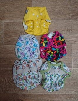 Látkové plenky - svrchní kalhotky, vkládací plenky, AIO