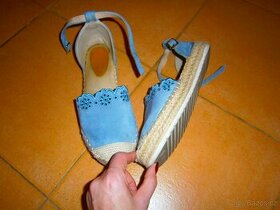 Modré sandály - espadrilky vel.37 zn.CCC