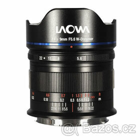 Laowa 9mm f/5,6 FF RL Leica M + redukce na Canon RF
