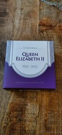 Stříbrná mince + selektivní zlacení Queen Elizabeth II ( In