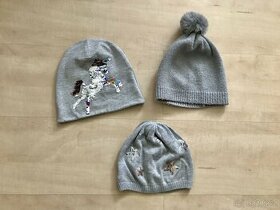 Holčičí tenčí čepice H&M, Lindex, vel. 104/110