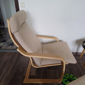 Ikea křeslo a podnožka