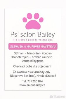 Nově otevřený psí salon v Hradci Králové