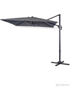 Zahradní slunečník šedý 250cm x 250cm nový