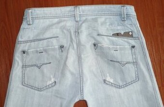 Světle modré pánské džíny Diesel, vel. W31 L34