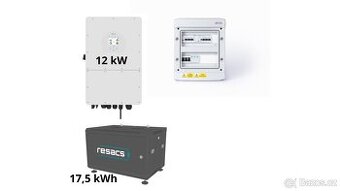 Sestava pro přechod na SPOT - střídač Deye + baterie Resacs