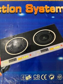 Indukční deska s dvěmi plotýnkami