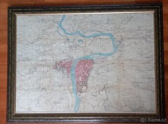 Mapa staré Prahy