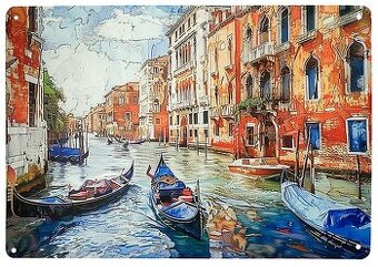 kovová cedule Benátky