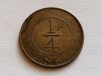 1/4 Real 1844 Dominikánská republika Střední Amerika