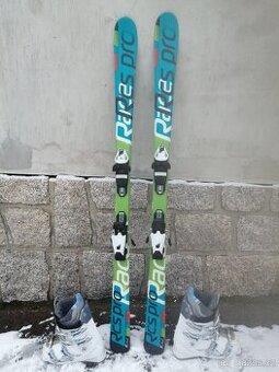 lyže 150 + lyžáky 39