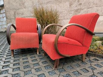 Starožitná Art Deco křesla "C" - Jindřich Halabala