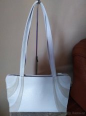 Kabelka bílo - béžová