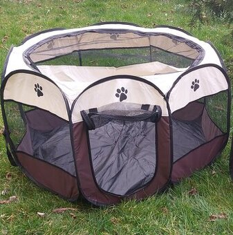 Velká skládací ohrádka pro psy 114x114x58 cm - nové