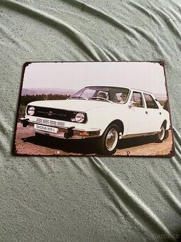 Plechová tabulka Škoda 105l