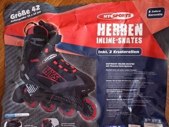 Kolečkové brusle  vel. 42 unisex top stav