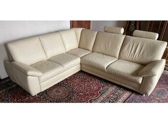 Luxusní moderní rohová kožená sedací souprava,2496