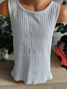 Dívčí bílé tílko