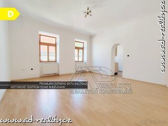 Pronájem prostorného zděného bytu 3+0 [70m2], historické cen