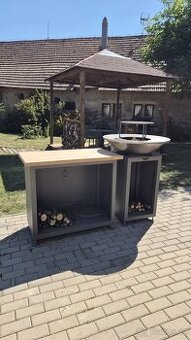 Ručně dělaný gril – masivní ocel 10 mm