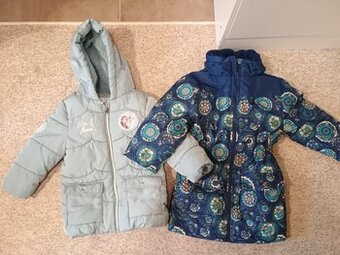Dívčí zimní bunda Frozen Elsa and Anna velikost 104, kabát