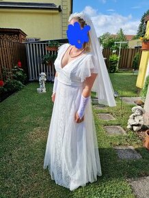 Svatební šaty krajkové - 1