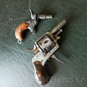 Revolver Bull dog 320 a miniaturní ptáčnice 6mm flobert