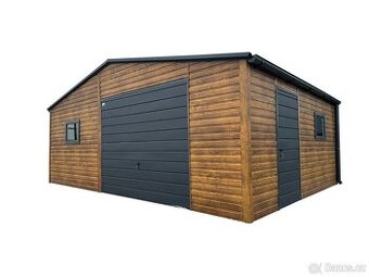Plechová garáž 7x5m.