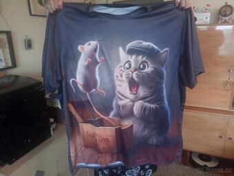 Pánská trika 4XL s 3D motivy nadměrná velikost
