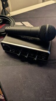 Mikrofon behringer XM8500 ultravoice a Behringer zvukovka - 1