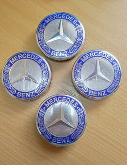 Pokličky na kola MERCEDES - sv.modré žito/stříbrné