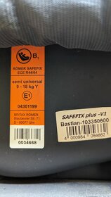 Prodám ISOFIX autosedačku Romer safefix plus - 1