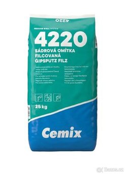 Omítka sádrová Cemix 4220 filcovaná 25 kg - 1